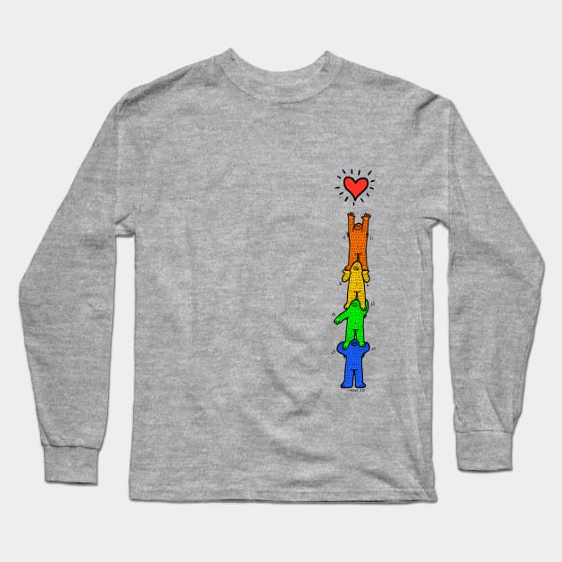 Stacked Long Sleeve T-Shirt by FrankApe